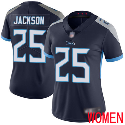Tennessee Titans Limited Navy Blue Women Adoree  Jackson Home Jersey NFL Football #25 Vapor Untouchable->youth nfl jersey->Youth Jersey